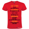 T-SHIRT 18 ANNI CE L'HO LUNGO GRANDE DURO COLORE ROSSO