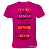 T-SHIRT 18 ANNI CE L'HO LUNGO GRANDE DURO COLORE ROSA FUCSIA
