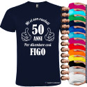T-SHIRT MI CI SON VOLUTI 50 ANNI PER DIVENTARE FIGO