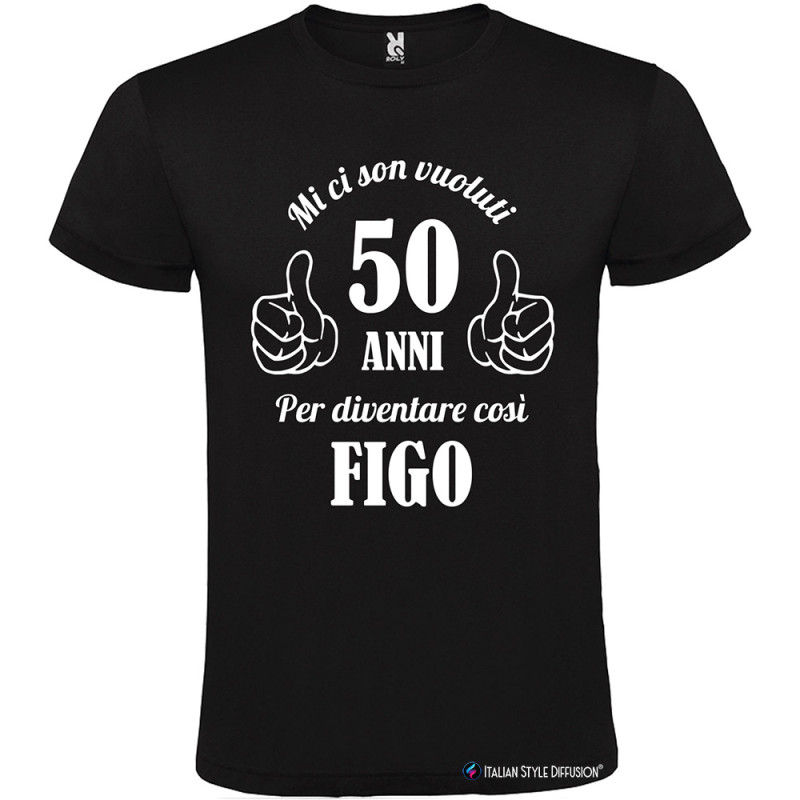 T-shirt Mi Ci Son Voluti 50 Anni per Diventare Figo