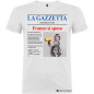 T-shirt addio al celibato La Gazzetta articolo di giornale