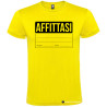 MAGLIETTA PERSONALIZZATA UOMO AFFITTASI COLORE GIALLO
