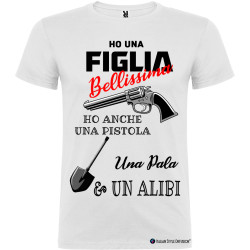 T-shirt personalizzata uomo Alibi Italian Style Diffusion ® colore bianco