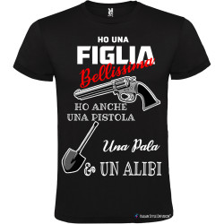 T-shirt personalizzata uomo Alibi Italian Style Diffusion ® colore nero
