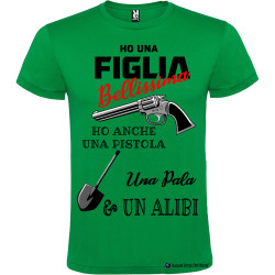 T-shirt personalizzata uomo Alibi Italian Style Diffusion ® colore verde