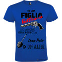 T-shirt personalizzata uomo Alibi Italian Style Diffusion ® colore blu royal