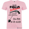 T-shirt personalizzata uomo Alibi Italian Style Diffusion ® colore rosa