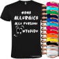 T-shirt Personalizzata Divertente Allergico alle Persone Stupide