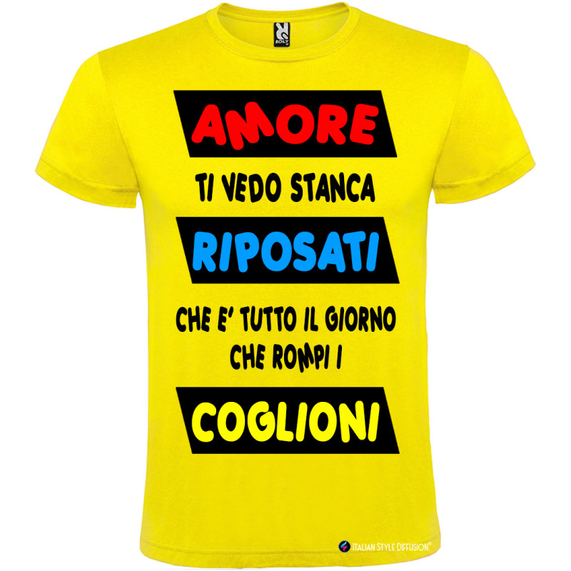 T-shirt Personalizzata Divertente Amore Riposati