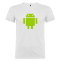 T-SHIRT PERSONALIZZATA ROBOT ANDROID COLORE BIANCO