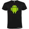 T-SHIRT PERSONALIZZATA ROBOT ANDROID COLORE NERO