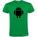 T-SHIRT PERSONALIZZATA ROBOT ANDROID COLORE VERDE