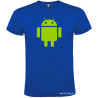 T-SHIRT PERSONALIZZATA ROBOT ANDROID COLORE BLU ROYAL