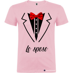 Maglietta per addio al celibato Sposo Elegante rosa chiaro