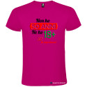 T-SHIRT PERSONALIZZATA 18 ANNI DI ESPERIENZA COLORE ROSA FUCSIA