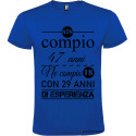 T-shirt personalizzata anni esperienza Italian Style Diffusion® colore blu royal