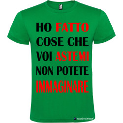 T-shirt personalizzata astemi Italian Style Diffusion® colore verde