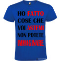 T-shirt personalizzata astemi Italian Style Diffusion® colore blu royal