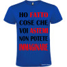 T-shirt personalizzata astemi Italian Style Diffusion® colore blu royal