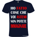 T-shirt personalizzata astemi Italian Style Diffusion® colore blu navy