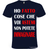 T-shirt personalizzata astemi Italian Style Diffusion® colore blu navy