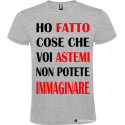 T-shirt personalizzata astemi Italian Style Diffusion® colore grigio