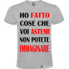 T-shirt personalizzata astemi Italian Style Diffusion® colore grigio