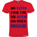 T-shirt personalizzata astemi Italian Style Diffusion® colore rosso