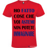 T-shirt personalizzata astemi Italian Style Diffusion® colore rosso