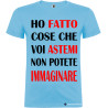 T-shirt personalizzata astemi Italian Style Diffusion® colore azzurro