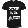 T-SHIRT PERSONALIZZATA BARCOLLO MA NON MOLLO COLORE NERO