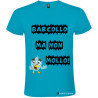 T-SHIRT PERSONALIZZATA BARCOLLO MA NON MOLLO COLORE TURCHESE
