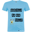 T-SHIRT PERSONALIZZATA BARCOLLO MA NON MOLLO COLORE AZZURRO