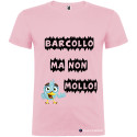 T-SHIRT PERSONALIZZATA BARCOLLO MA NON MOLLO COLORE ROSA