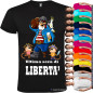 T-shirt per addio al celibato ultima sera di libertà con pirata