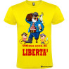 T-shirt personalizzata ultima sera di libertà per addio al celibato sposo pirata giallo