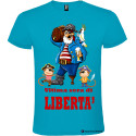 T-shirt personalizzata ultima sera di libertà per addio al celibato sposo pirata turchese