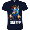 T-shirt personalizzata ultima sera di libertà per addio al celibato sposo pirata blu navy
