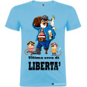 T-shirt personalizzata ultima sera di libertà per addio al celibato sposo pirata azzurro