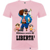 T-shirt personalizzata ultima sera di libertà per addio al celibato sposo pirata rosa chiaro