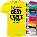 T-SHIRT PERSONALIZZATA WORLD'S BEST UNCLE ZIO MIGLIORE