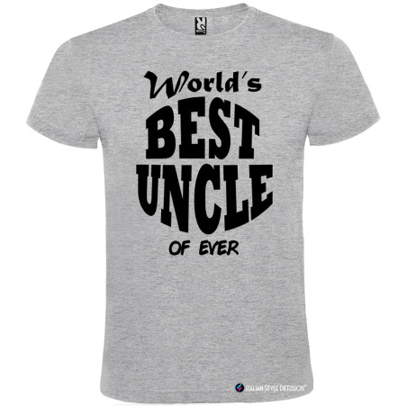 T-shirt Personalizzata World's Best Uncle Zio Migliore del Mondo