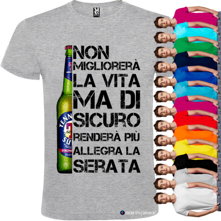 Maglietta personalizzata birra vita migliore Italian Style Diffusion®