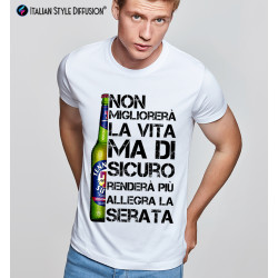 Maglietta personalizzata birra vita migliore Italian Style Diffusion® 2