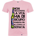 Maglietta personalizzata birra vita migliore Italian Style Diffusion® colore rosa