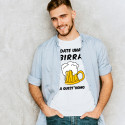 T-SHIRT PERSONALIZZATA DATE UNA BIRRA A QUEST' UOMO