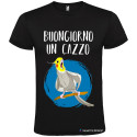 T-SHIRT PERSONALIZZATA BUONGIORNO UN CAZZO COLORE NERO