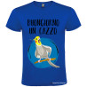 T-SHIRT PERSONALIZZATA BUONGIORNO UN CAZZO COLORE BLU ROYAL