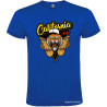T-SHIRT PERSONALIZZATA TIGER TIGRE CALIFORNIA SKATE COLORE BLU ROYAL
