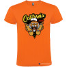 T-SHIRT PERSONALIZZATA TIGER TIGRE CALIFORNIA SKATE COLORE ARANCIO